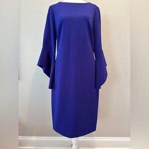 Vince Camuto Dress Womens 10 Blue/Purple Color Lined Torso *LIKE NEW